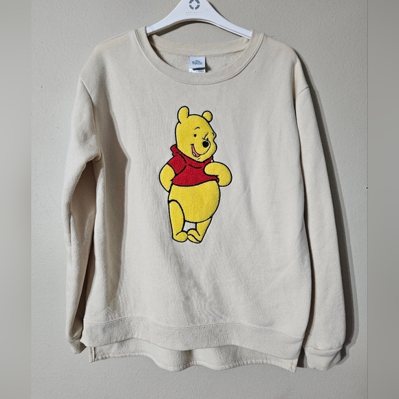 Disney Tops - Disney Winnie The Pooh Embroidered Sweatshirt Large